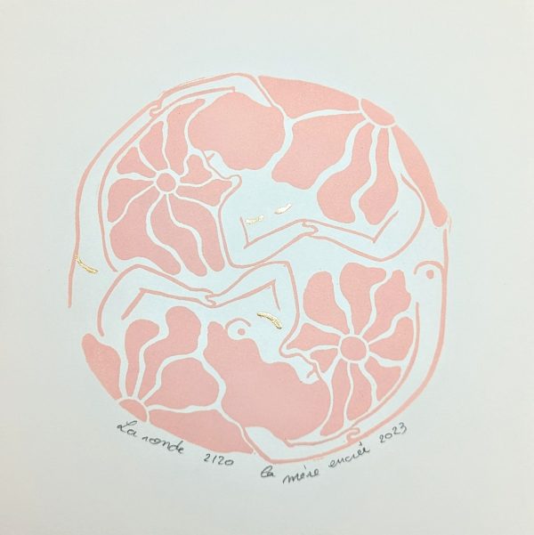 Linogravure - La ronde