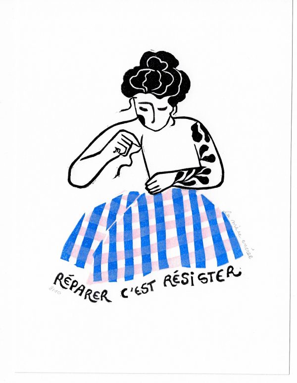 Linogravure - Réparer