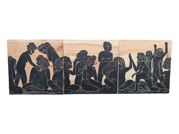 Fresque sur bois - Passages